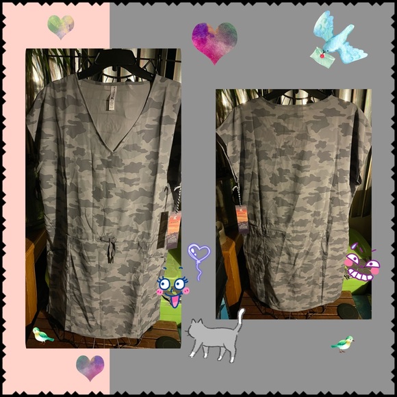 Kyodan Camo Printed Waist-Tie Dress - Picture 2 of 4